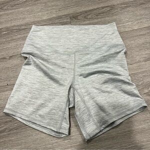 Ardene x KGMTL grey white stripe biker shorts m
